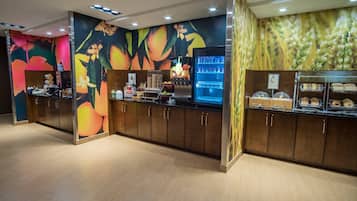 Free daily buffet breakfast
