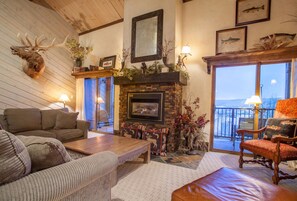 公寓式客房 | 起居区 | 壁炉