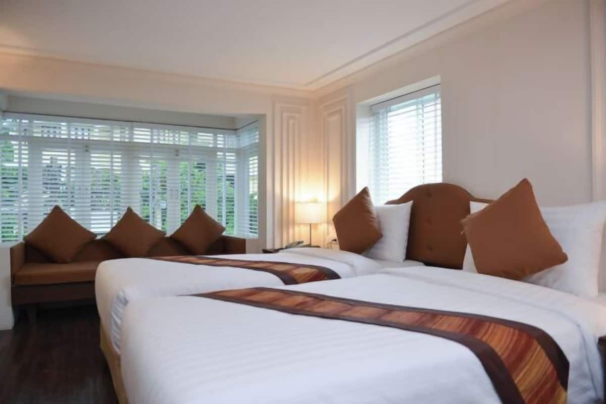 1 slaapkamer, een minibar, een kluis op de kamer, een bureau