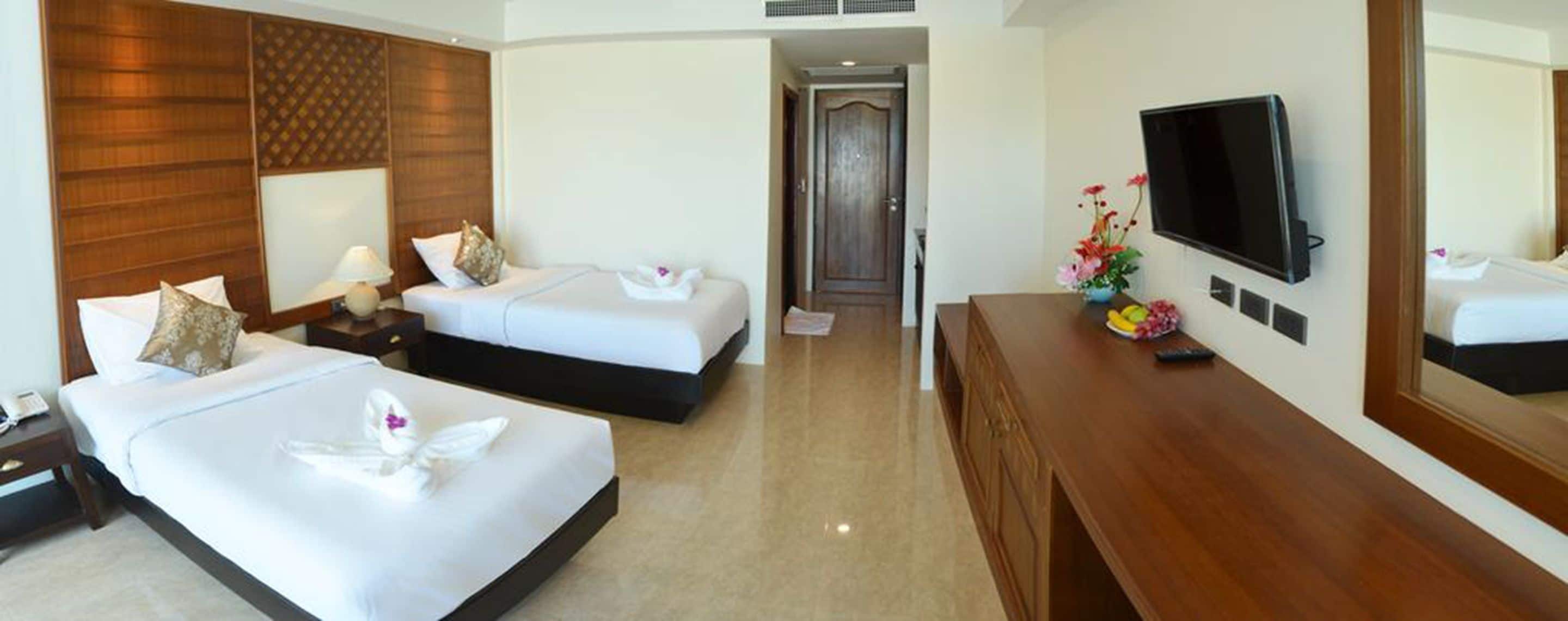 standard twin room (free roundtrip airport transfer) | iron/ironing board, free wifi, bed sheets, wheelchair access