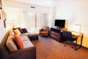 Suite, 2 Bedrooms | Living area | 40-inch Smart TV with cable channels, TV, Netflix