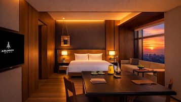 Minibar, in-room safe, desk, blackout curtains