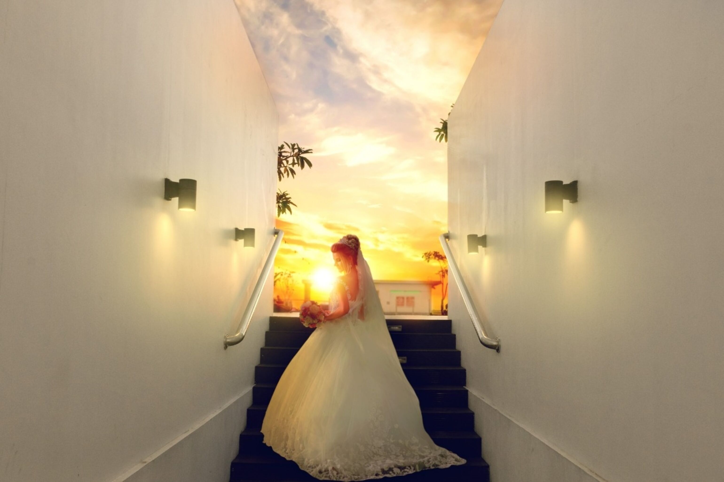 outdoor wedding area