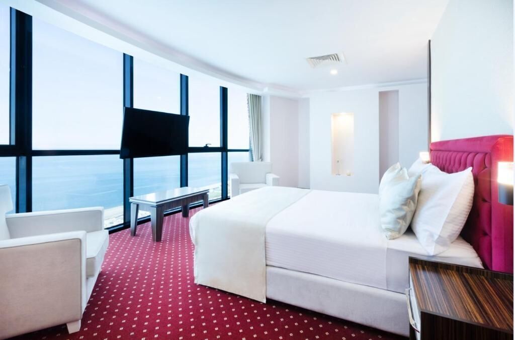 Premium bedding, minibar, in-room safe, desk