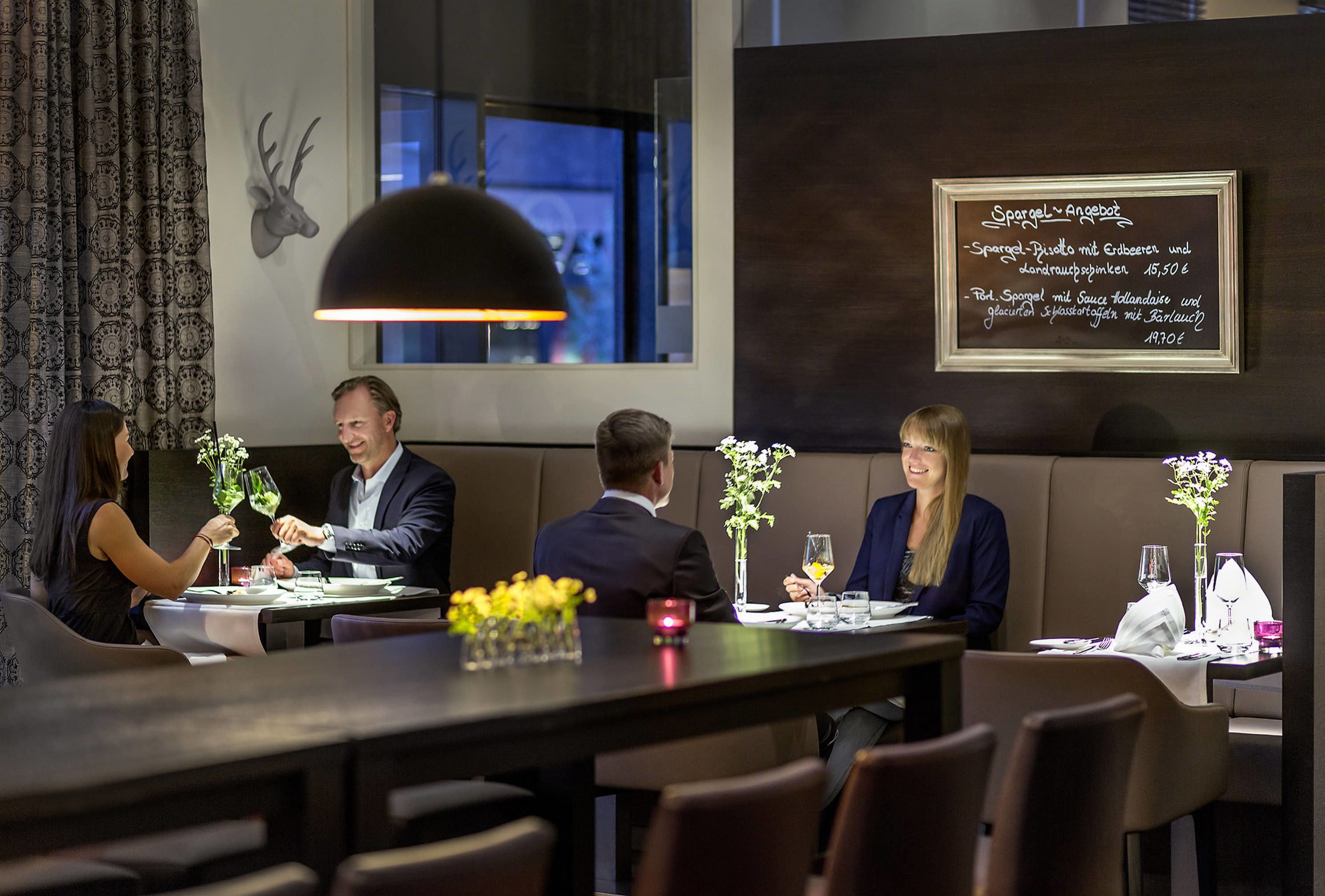 lunch and dinner served, local and international cuisine