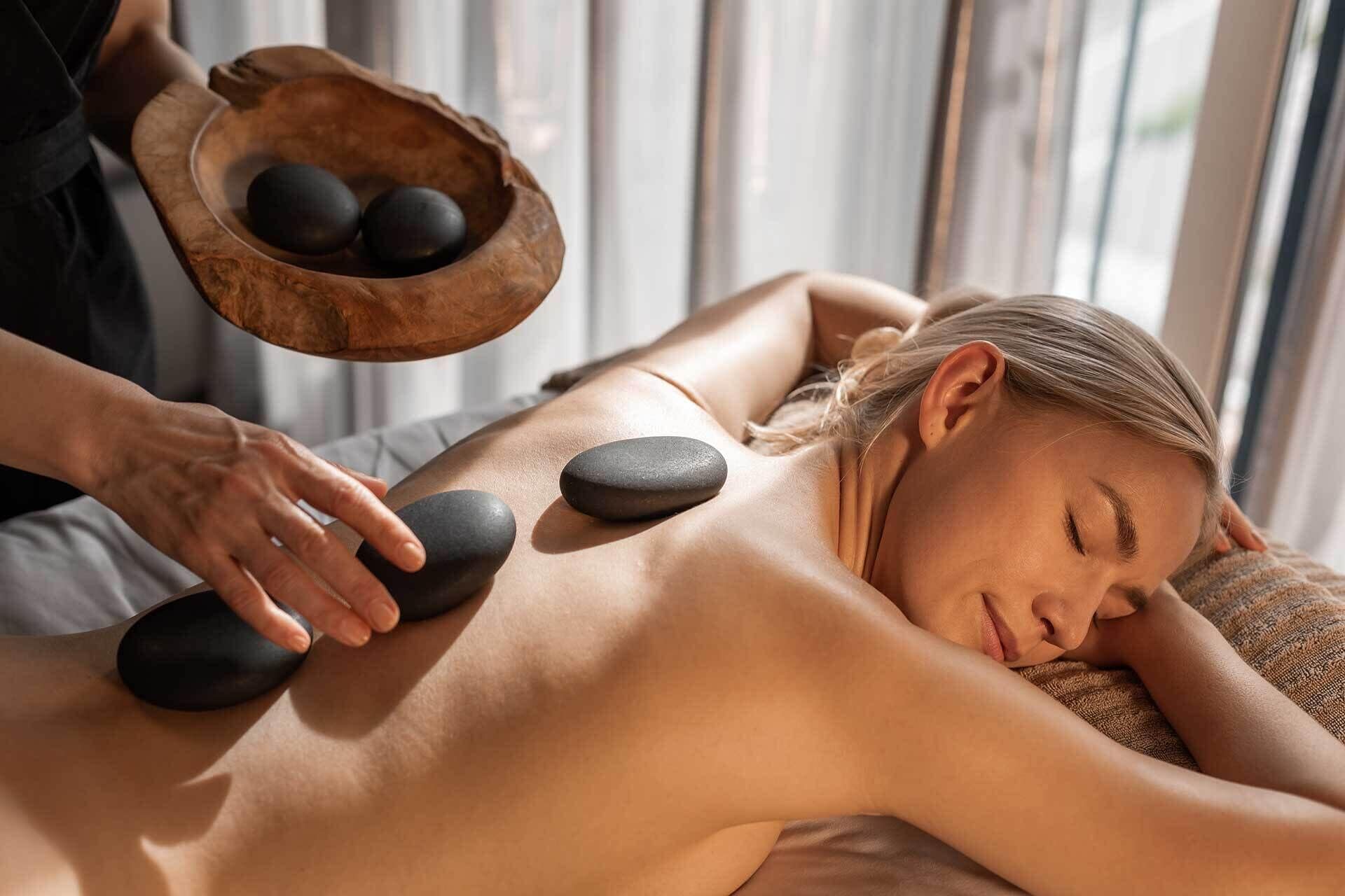 sauna, steam room, body treatments, hot stone massages, sports massages