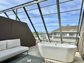 Cobertura luxo, 1 quarto, terraço (incl. 29€ cleaning fee) | Terraço/pátio