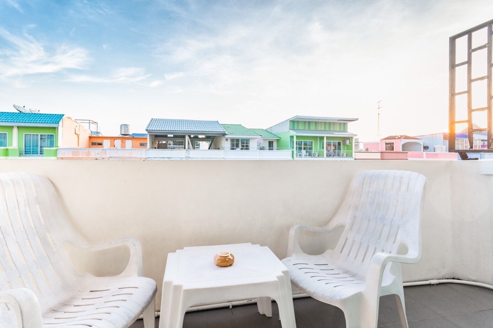 Superior Family Room, Balcony, Side Sea View | ระเบียง