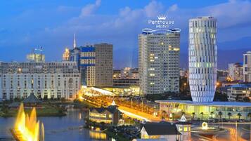 Front of property – evening/night