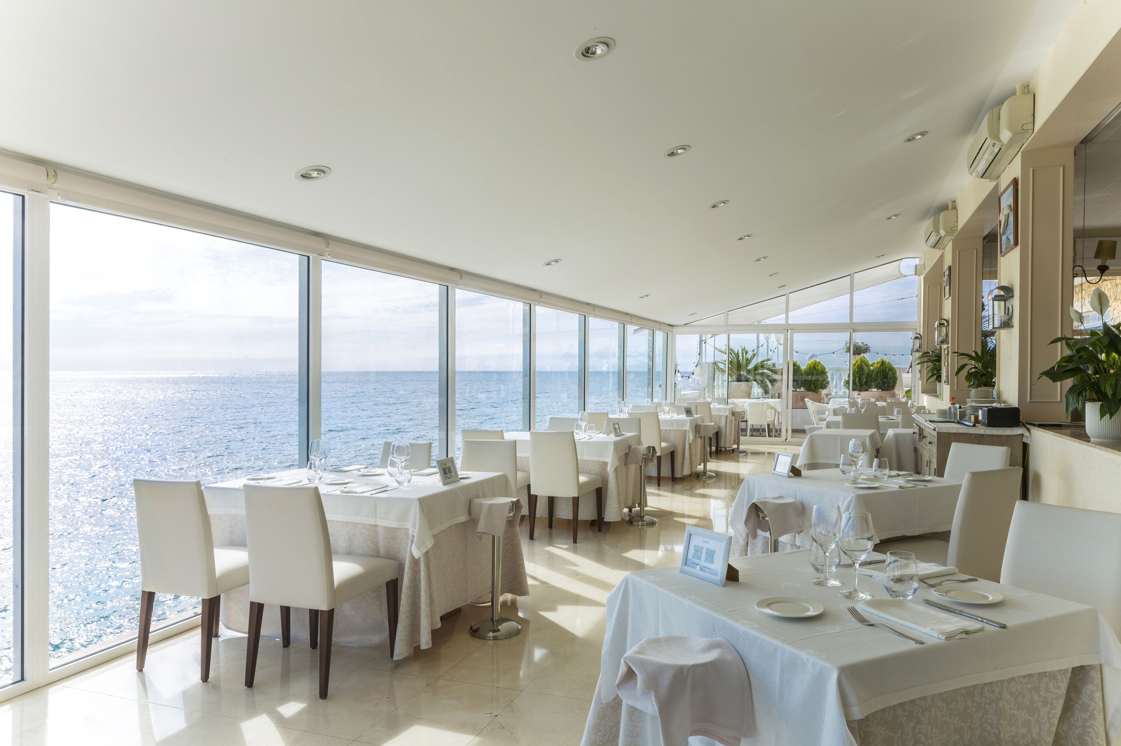 breakfast, lunch, dinner served; mediterranean cuisine, beach views