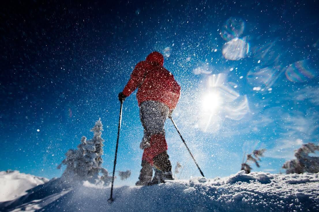 snowshoeing