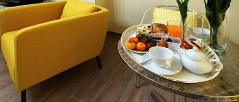 Área de estar no saguão