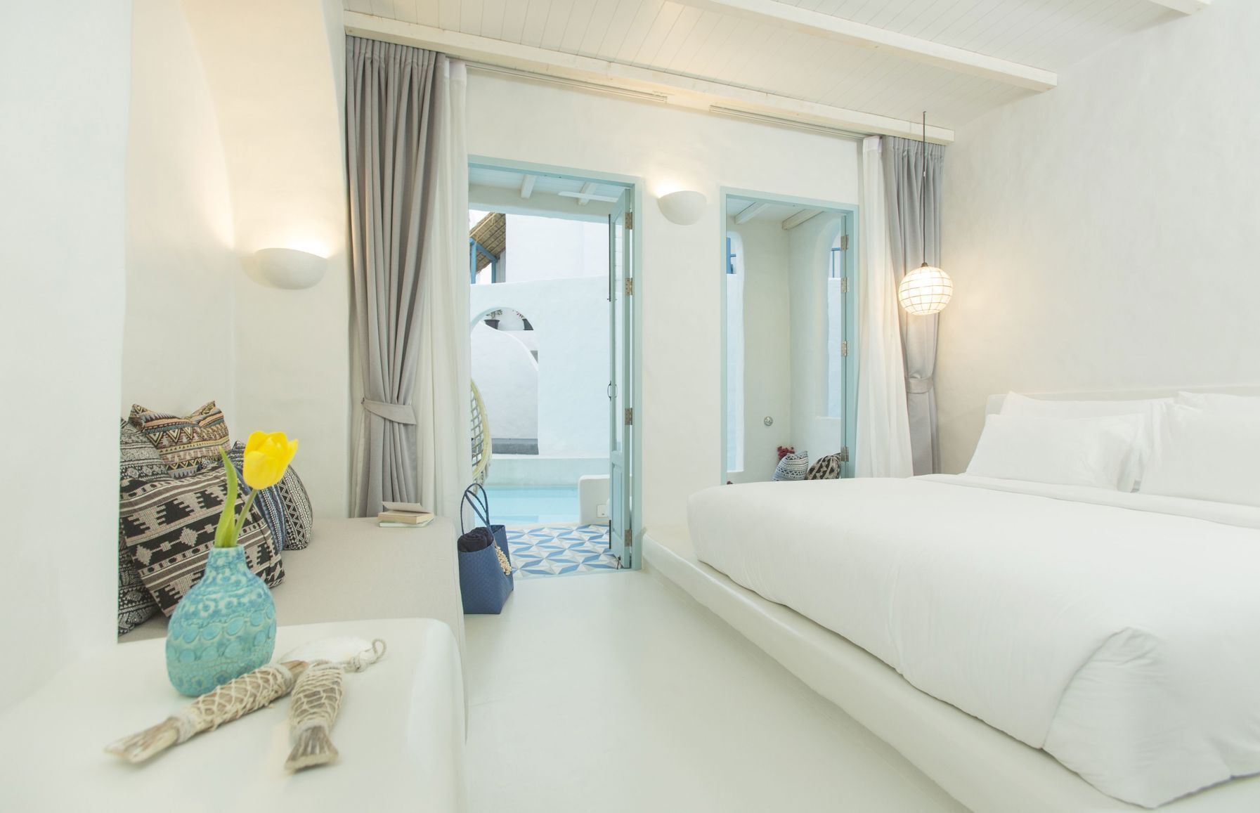 Free minibar items, in-room safe, blackout drapes, bed sheets