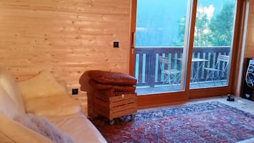 Chalet, Multiple Bedrooms, Balcony (3 Bathrooms) | Living area | Flat-screen TV