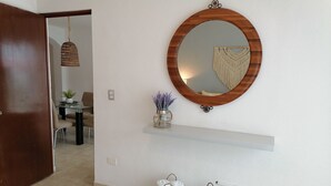 Basic Apartment, 2 Bedrooms, Pool View | 2 bedrooms, in-room safe, laptop workspace, iron/ironing board - Real del Carmen 202 Playacar by Myrica (Playa del Carmen)