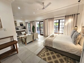 Superior Family Apartment with Balcony, Courtyard View, 1 Bedroom | Egyptian cotton sheets, premium bedding, Tempur-Pedic beds, in-room safe - Leopard Tree Lodge (St. Lucia)