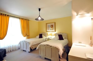 In-room safe, desk, laptop workspace, blackout drapes