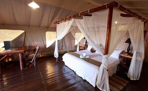 Tent (Luxury Tree Top Tent (1) | In-room safe, iron/ironing board, free WiFi, bed sheets - Rain Farm Game Lodge (Ballito)