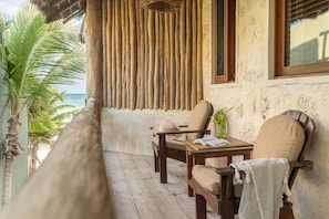 Oceanfront House Casa Ganesh upto 8 people included in the rate | Terrace/patio