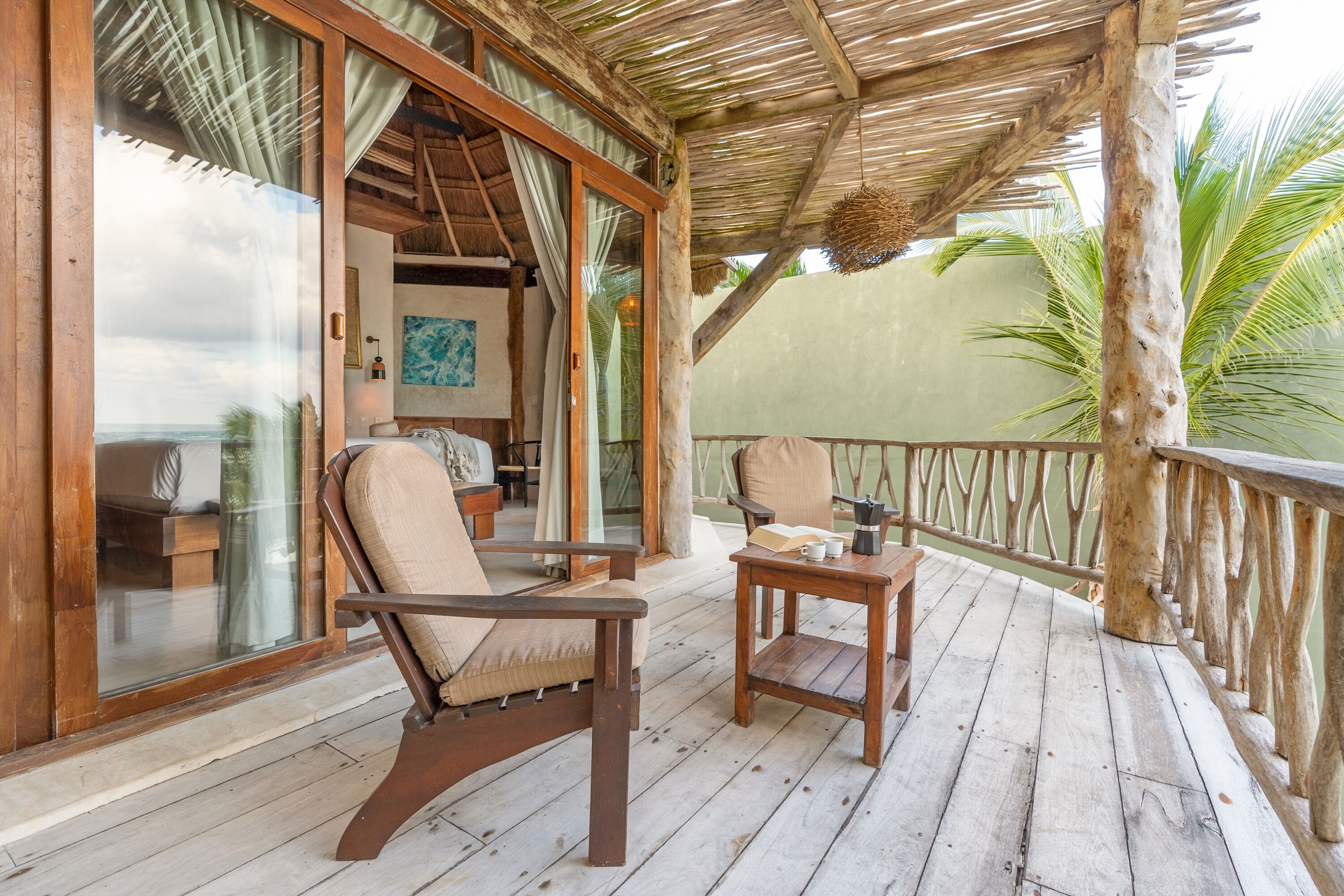 oceanfront house casa ganesh upto 8 people included in the rate | terrace/patio