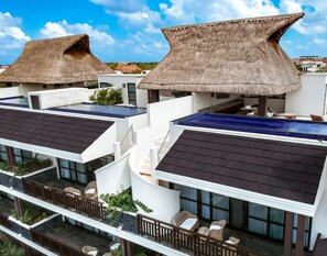 Ático, 1 habitación, piscina privada | Vistas desde la habitación