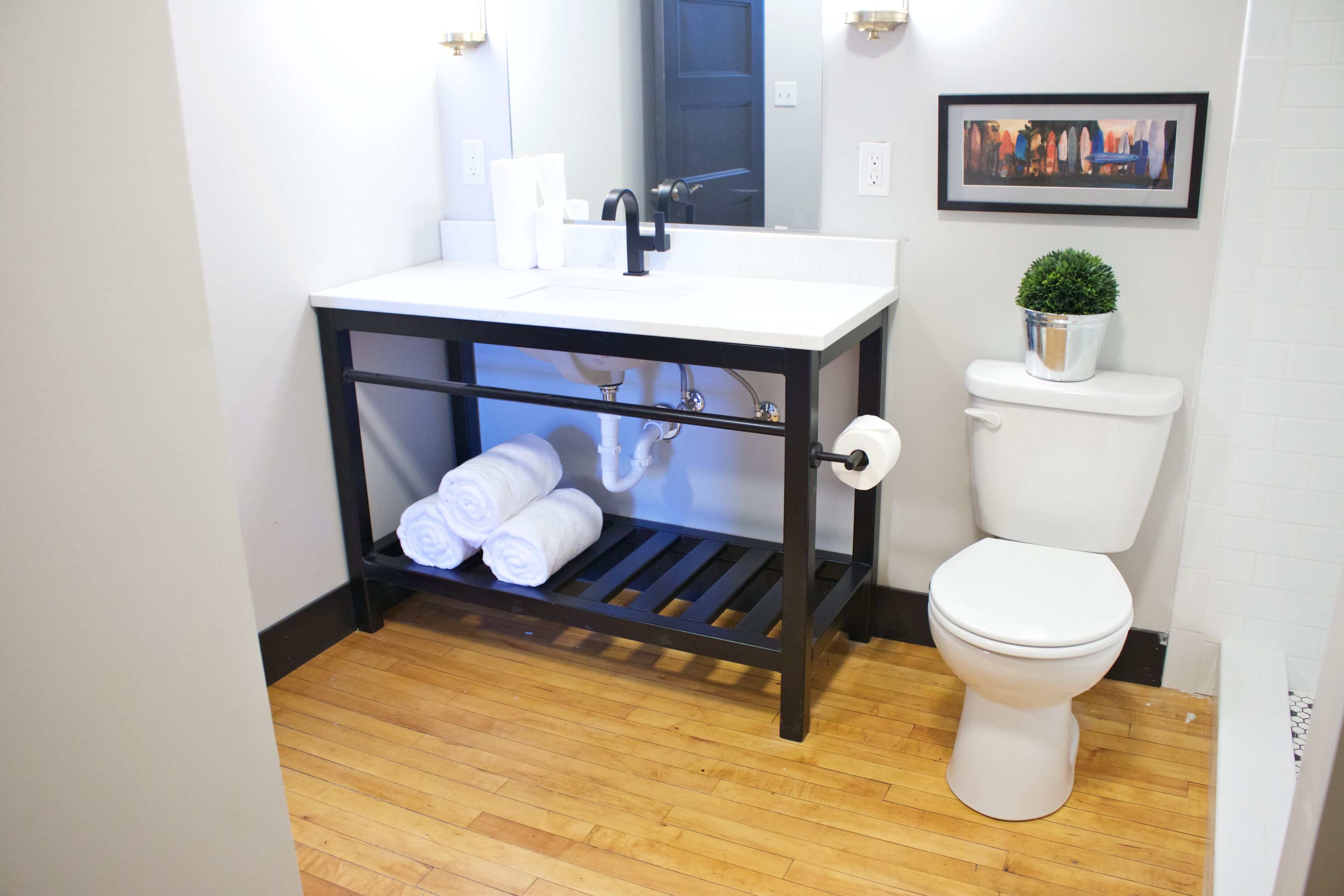 rainfall showerhead, free toiletries, hair dryer, bathrobes