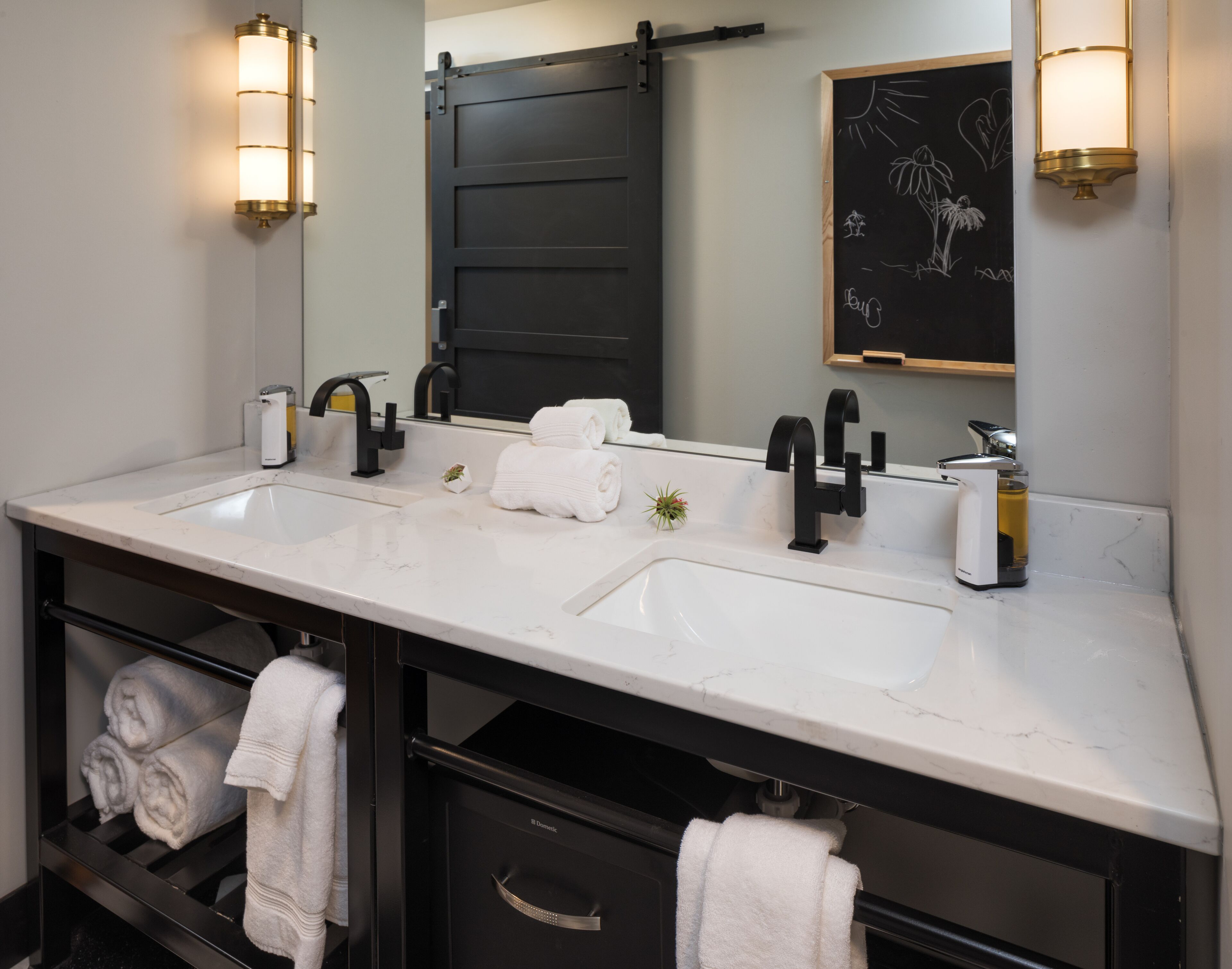 rainfall showerhead, free toiletries, hair dryer, bathrobes