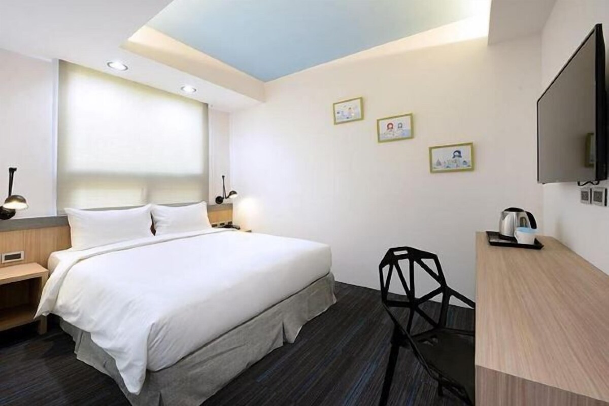 Desk, blackout drapes, rollaway beds (surcharge), WiFi (free)