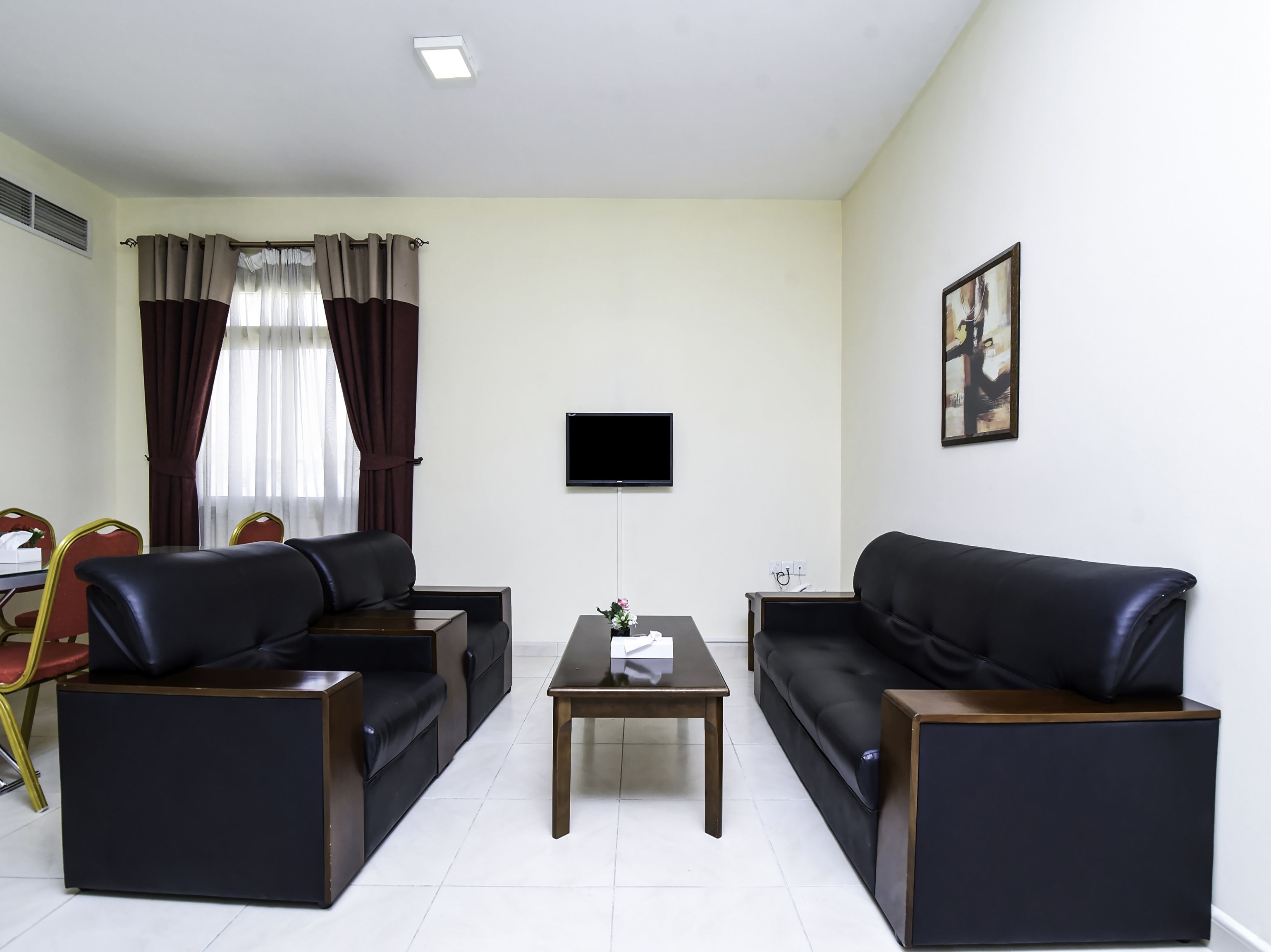 standard apartment, 2 bedrooms | living room | 32-inch lcd tv with satellite channels, tv