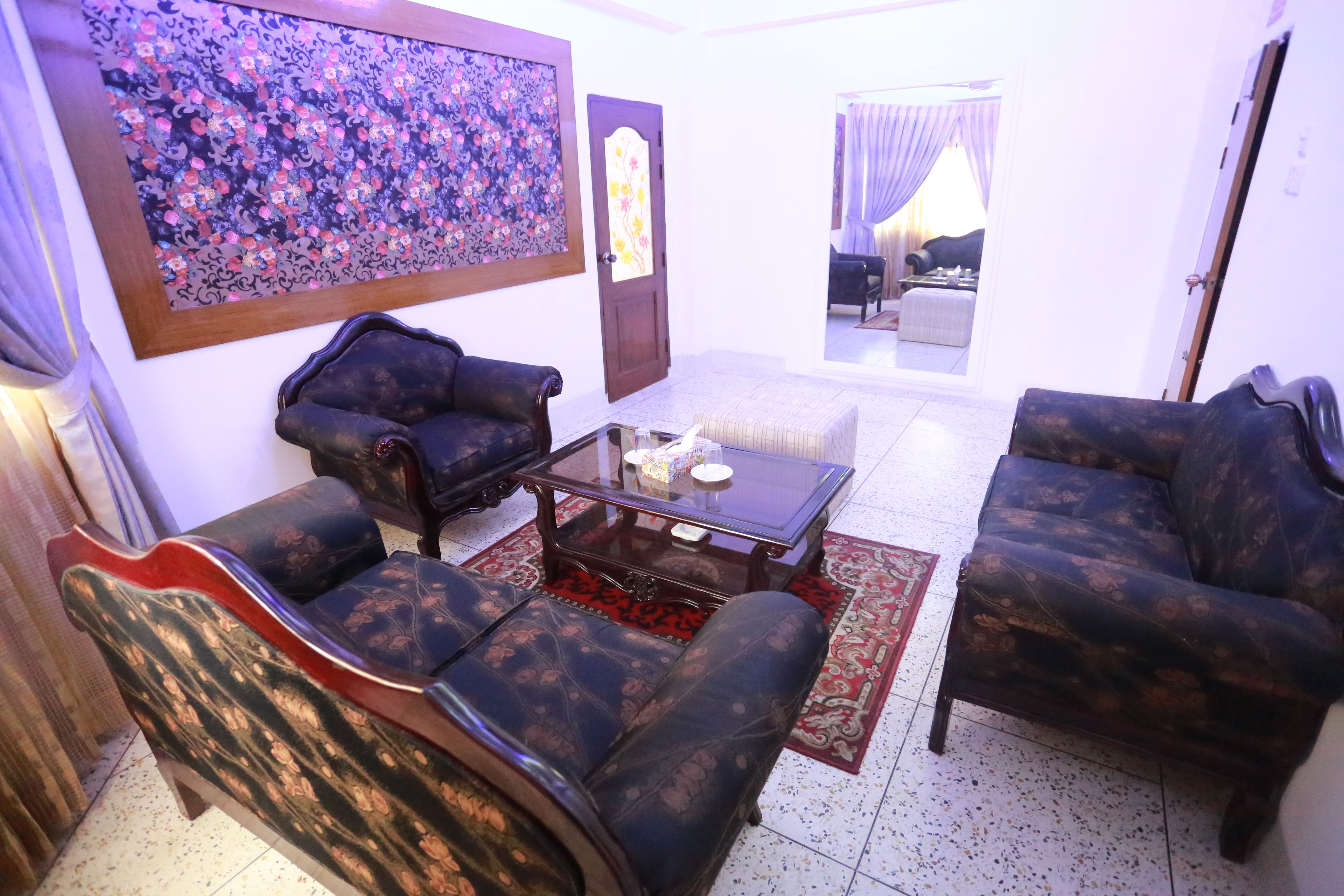 executive suite | living area | led tv, printers