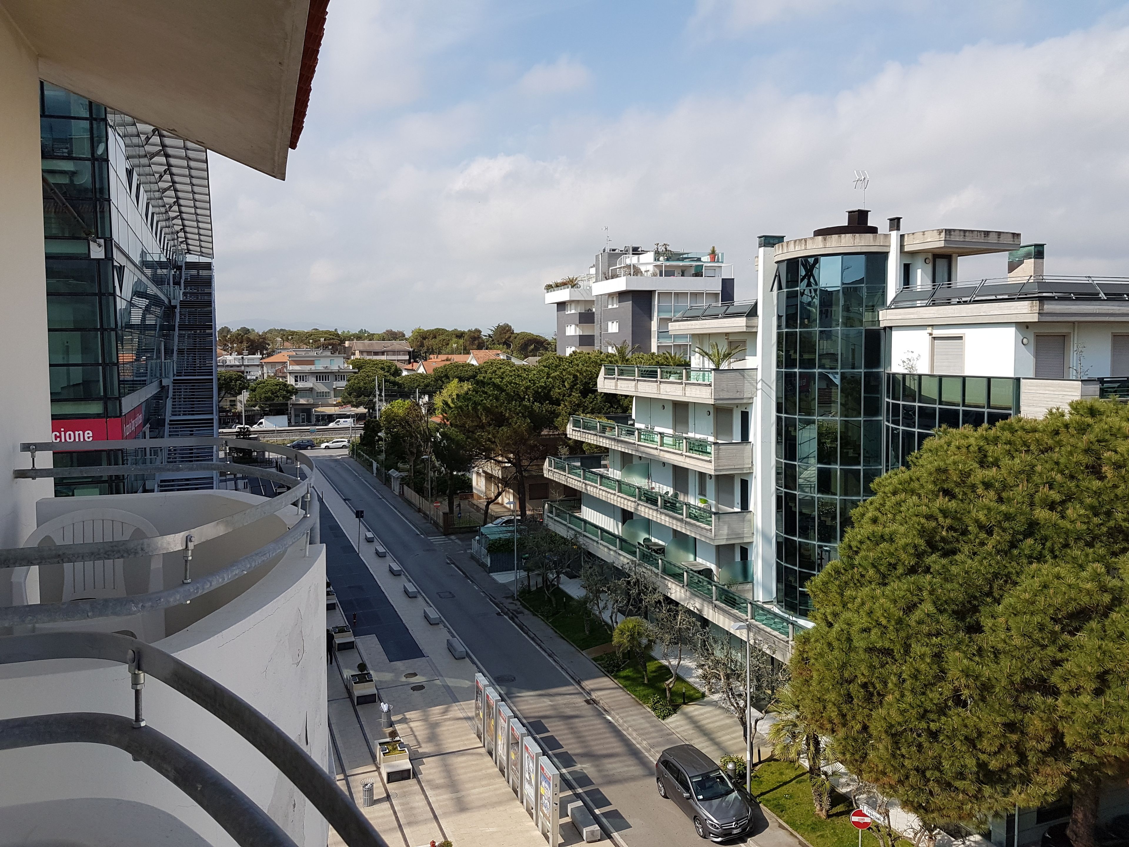 Blick von der Unterkunft