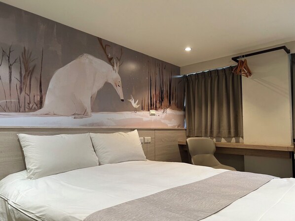 Standard Double Room | Down duvets, blackout curtains, soundproofing, free WiFi