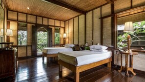 Vil·la, 1 dormitori ( Lumbung ) | 1 dormitori, roba de llit d'alta qualitat, minibar i escriptori 