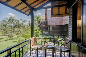 One Bedroom Lumbung Villa | Balcony view - The Bali Purnati Center For The Arts (Sukawati)