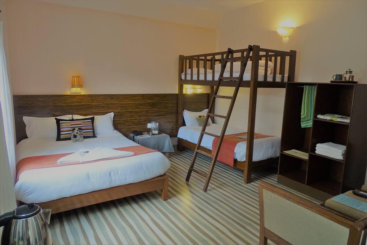 Quarto família | Wi-Fi de cortesia, roupa de cama