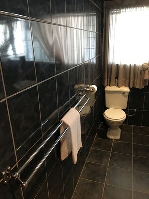 Huone (King) | Kylpyhuone | Suihku, hiustenkuivaaja, pyyhkeet