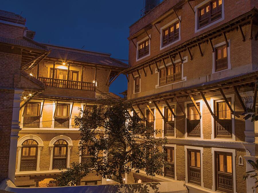 Front of property - evening/night