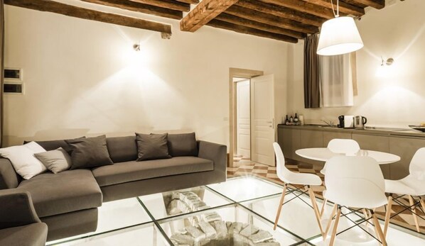 Appartement Standard | Cuisine privée | Réfrigérateur, lave-vaisselle, machine à expresso, bouilloire électrique