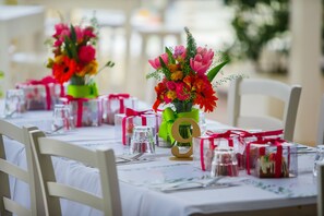 Frühstück, Mittagessen und Abendessen