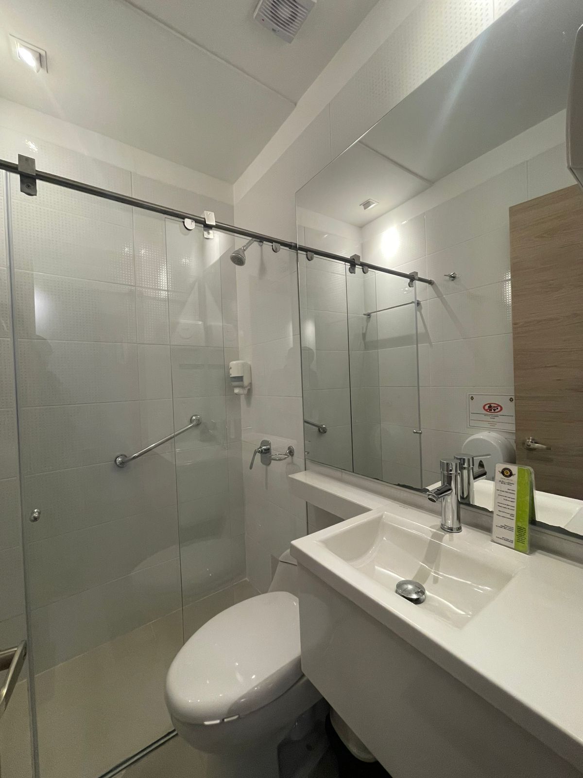 shower, rainfall showerhead, eco-friendly toiletries, hair dryer