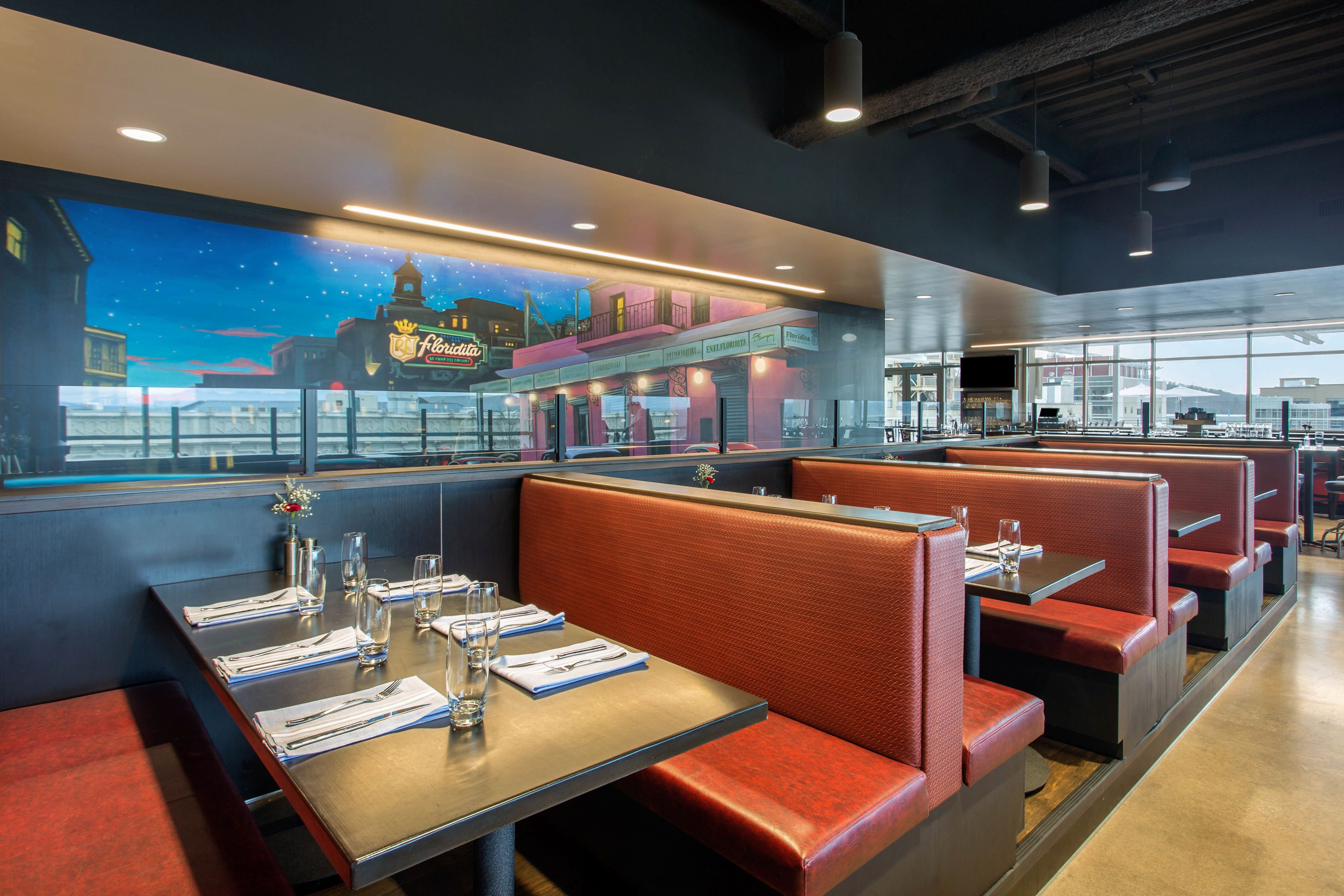 breakfast, lunch and dinner served