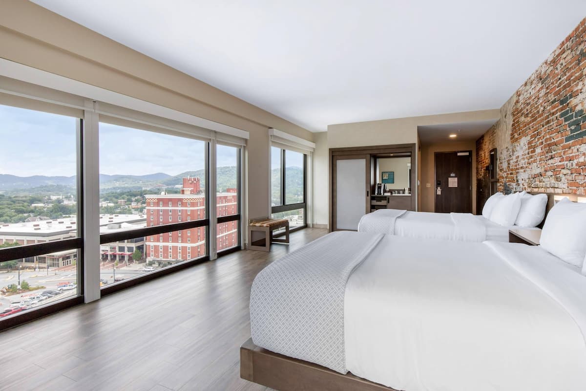 Standard Room, 2 Queen Beds, Non Smoking | Premium bedding, in-room safe, desk, laptop workspace