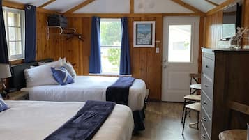 Cabin, 2 Queen Beds, Non Smoking, Kitchenette | Individually decorated, individually furnished, iron/ironing board