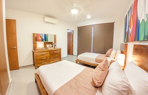 2 bedrooms, in-room safe, laptop workspace, iron/ironing board