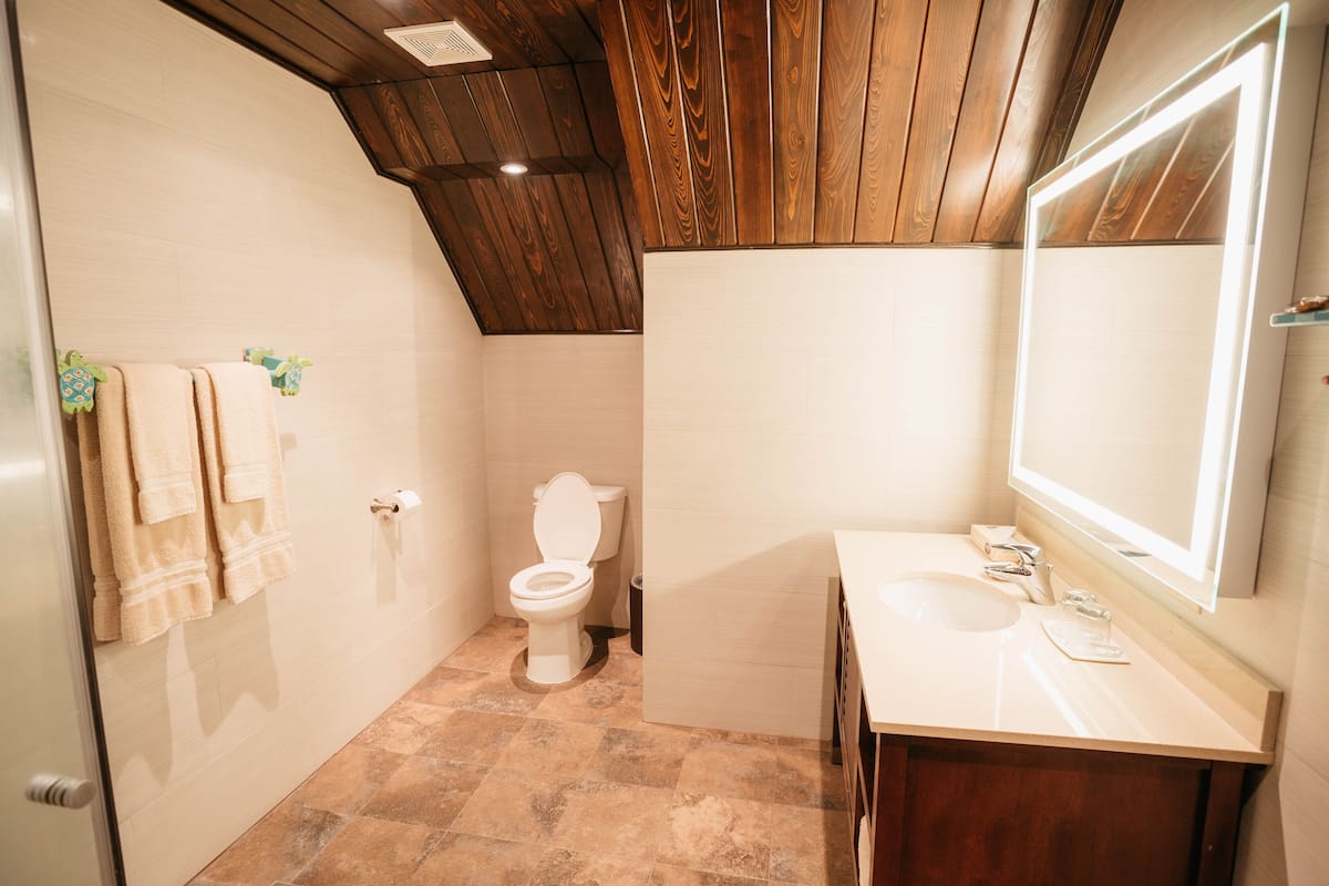 presidential room, multiple beds, non smoking | bathroom | eco-friendly toiletries, hair dryer, slippers, towels