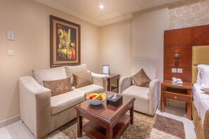 Apartment, 1 Bedroom | Living area | LCD TV