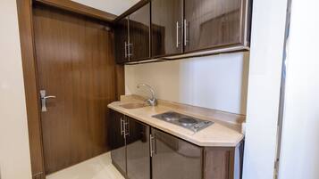 Apartamento, 1 habitación | Cocina privada | Cafetera o tetera y hervidor eléctrico