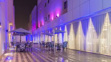 Outdoor wedding area