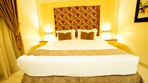 In-room safe, blackout curtains, iron/ironing board, free WiFi