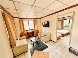 Blackout curtains, bed sheets